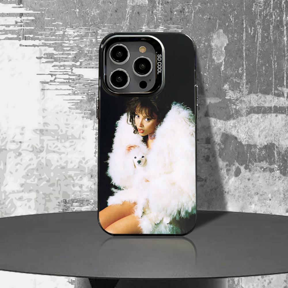 D-Doja Cat Vie Чехол для телефона для iPhone 16,15,14,13,12,11,Pro,XS,Max,Plus,Mini,SE4,E Черный Матовый Ударопрочный Чехол