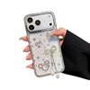 Чехол для iPhone 16 Pro/17/14/13 с краем из страз и подвеской-звездой для женщин