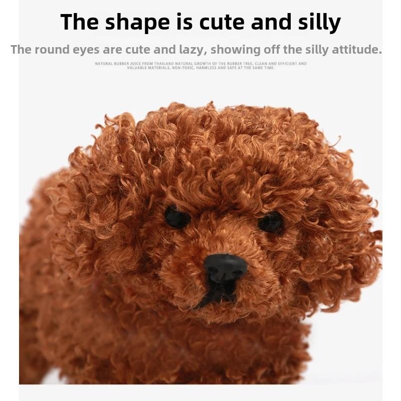 Имитация реалистичной плюшевой собаки Тедди, кукла, игрушка, украшение для дома, гостиная, кабинет, поделки