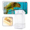 Automatic Bird Feeder Food Bowl Portable Pull Out Bottom Tray Container Dispenser for