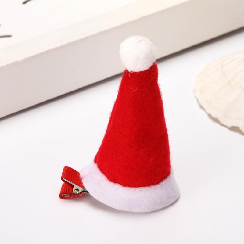 Christmas Red Mini Hat Hair Clip - Festive Accessory & Children's Gift