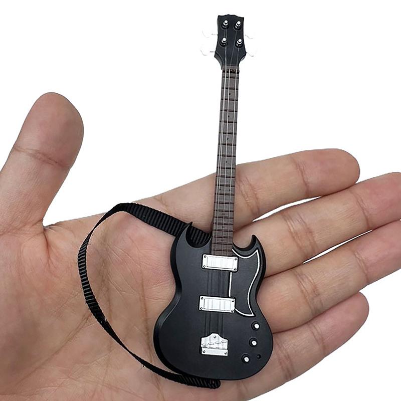 1шт имитация ремня гитары модель 1:12 кукольных миниатюрных музыкальных электрогитар для детей, музыкальная игрушка, украшение для дома