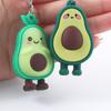Couple Key Rings Bag Pendant Jewelry Smiling Avocado 3D Keychain Simulated Fruit Avocado Keychain