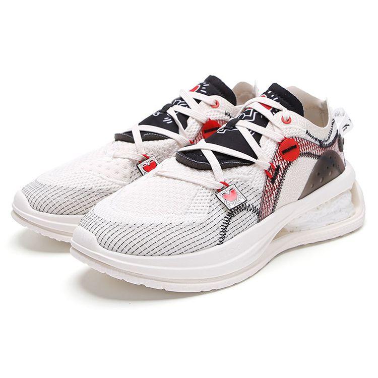 Anta Keith Haring X Seeed Zero Boundary Sports Running Shoes Men Running Shoes White Red 112138811-5