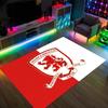 Middlesbrough Football Design Crystal Velvet Carpet Cozy Non?Slip Printed Rug For Bedroom Living Room Entrance