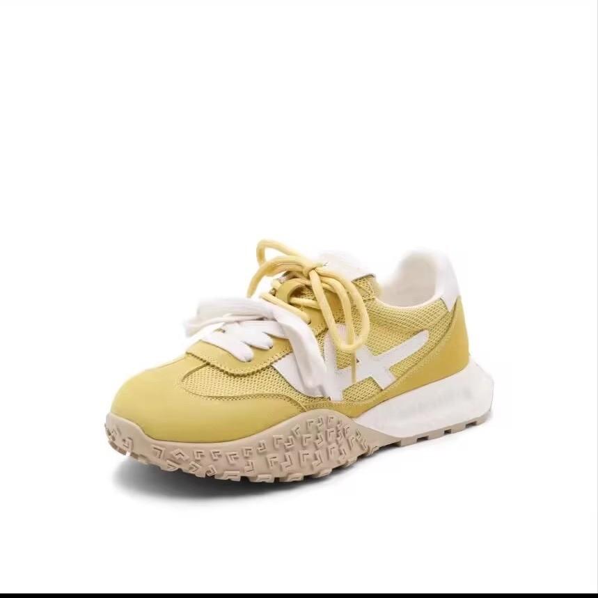 Универсальные кроссовки Dexun с толстой подошвой и контрастным цветом, женские, 2025, удобные и легкие, сетчатые, дышащие, для спорта и отдыха, кроссовки Forrest Gump