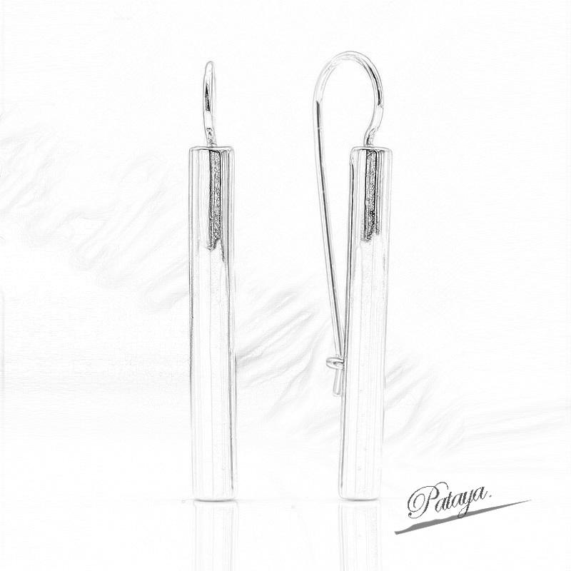 PATAYA Cylinder Style Drop Earrings Rose Gold Color Simple Generous Geometric Abstract Non-Mainstream HipHop Earring