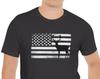 Deer with Flag T-Shirt, Hunting T-Shirt Designs, T-Shirt Gift Idea, Deer T-Shirt, American Flag T-Shirt