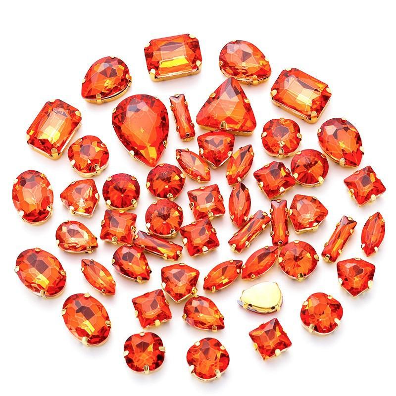 Поставка Стеклянная дрель-коготь, сшитая вручную, пряжка из алмазного кристалла, своими руками, свадебная одежда, аксессуары для волос, пряжка для обуви, аксессуары, смешанные 50 шт.