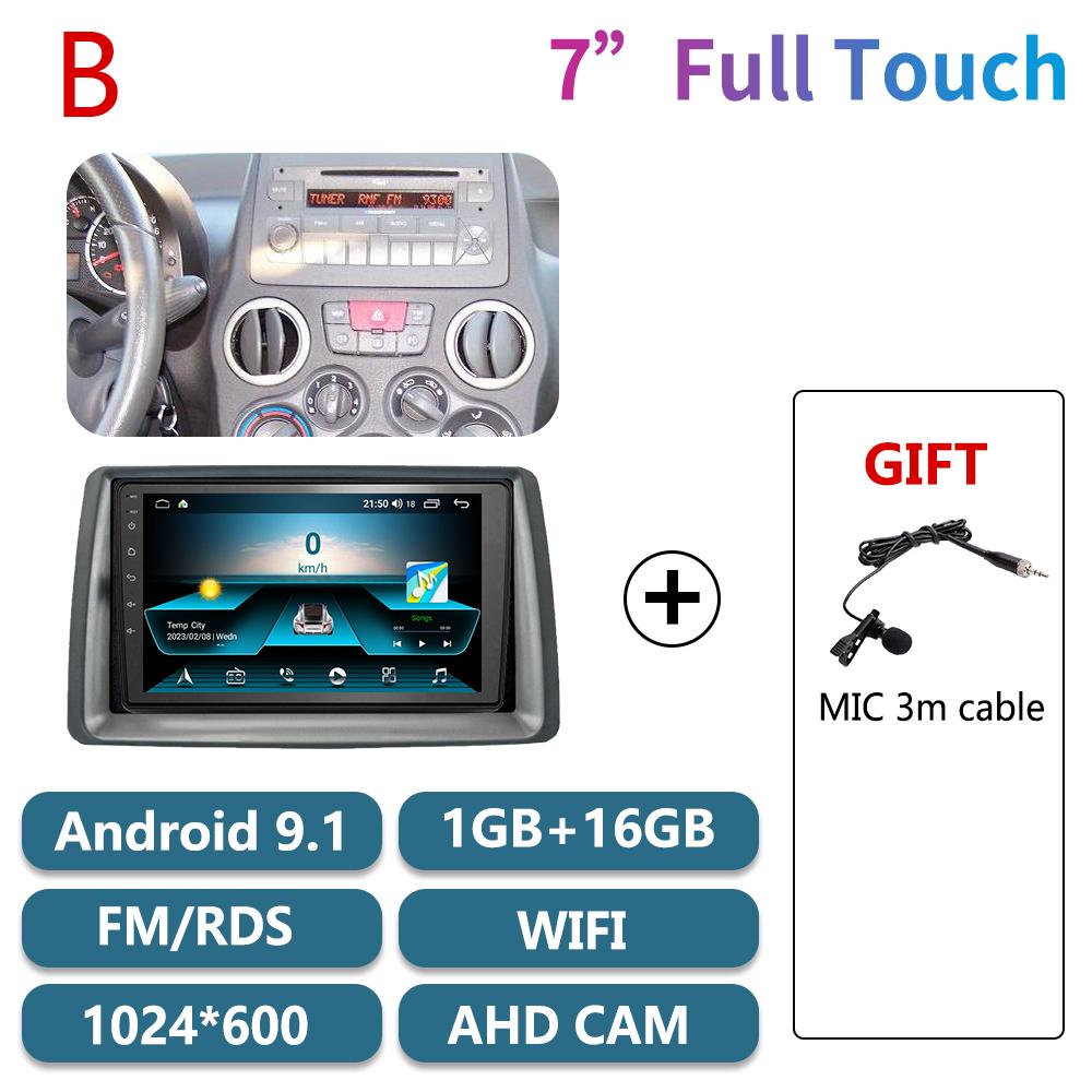 2 Din Car Radio Android for FIAT Panda 2003-2012 Stereo WIFI Multimedia Player Head Unit Navigation Autoradio Carplay Auto 4G