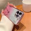 Чехол для мобильного телефона iPhone15 с постепенным изменением блеска для Apple 14Pro, гальваническое покрытие из ТПУ, секретный сад, стразы 13, мягкий чехол