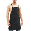 Canvas Apron: Durable Back Design with Functional Pockets - Unisex Kitchen Apron for Cooking BBQ Workshop