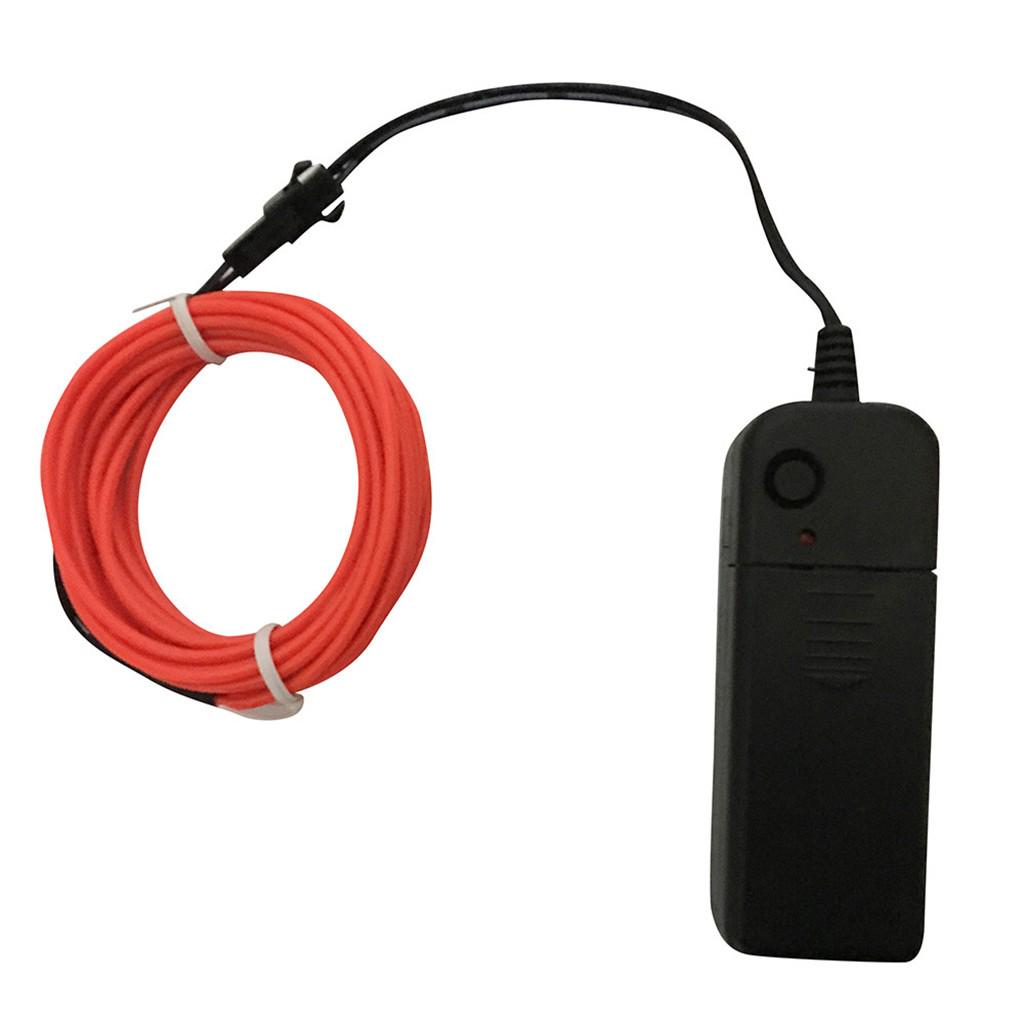 Гибкий светодиодный светильник EL Wire String Strip Rope Glow Decor Неоновая лампа USB Controlle