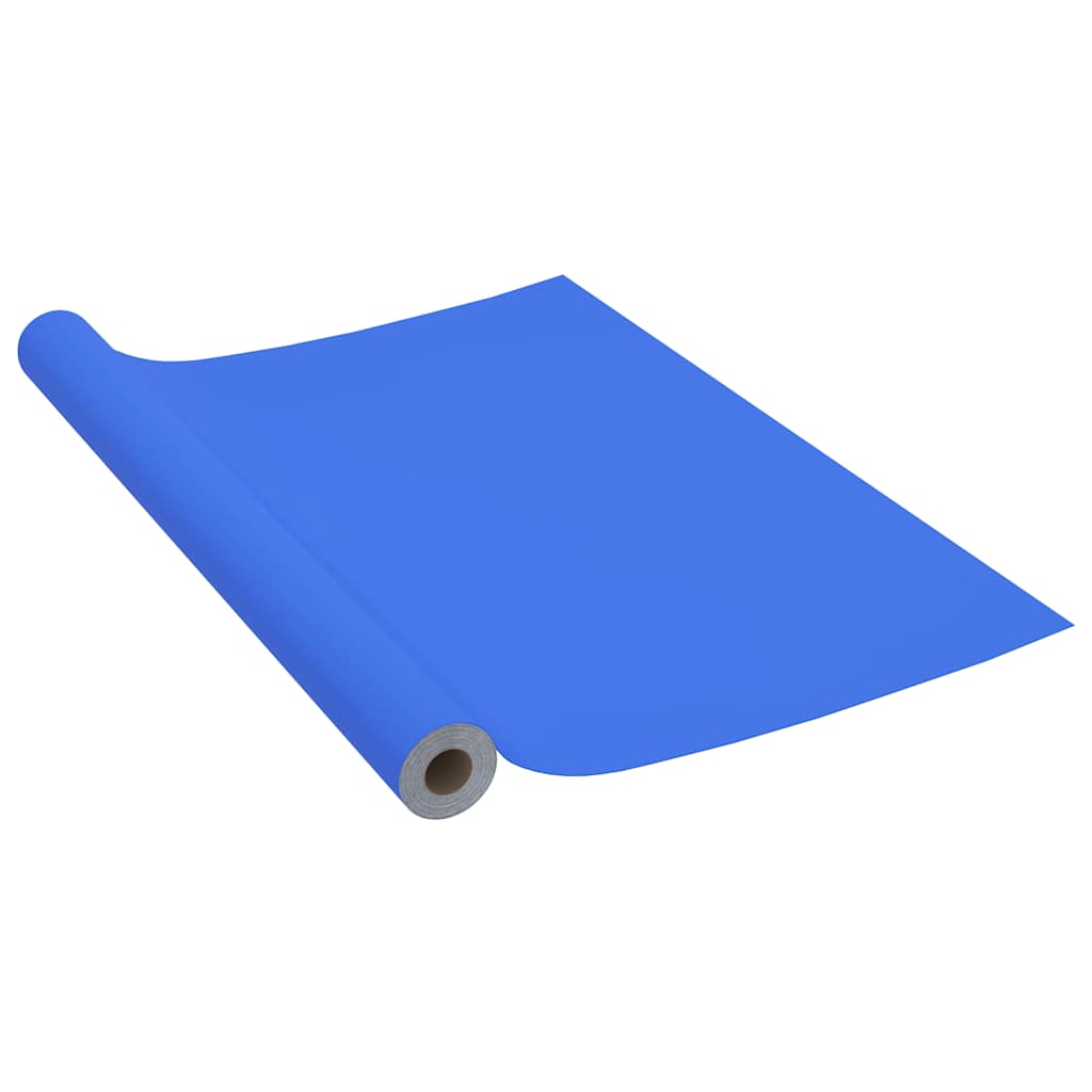 Self Adhesive Furniture Film Glossy Blue 500 x 90 cm PVC