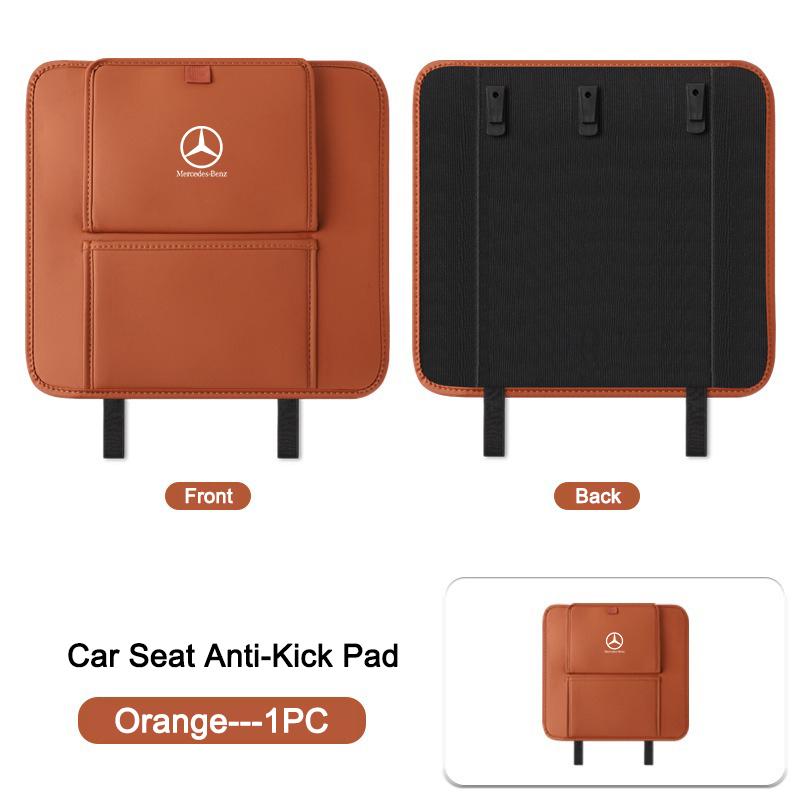 MTT5 2PCS Car Seat Back Protector Anti-Kick Mats Anti Dirty Pad For Mercedes Benz AMG A C E Class W201 W210 W108 W204 W205 W203 W211