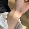 Новый ультратонкий браслет-цепочка «змейка» из нержавеющей стали золотого цвета, простой браслет для женщин, модные аксессуары с цирконом в стиле INS