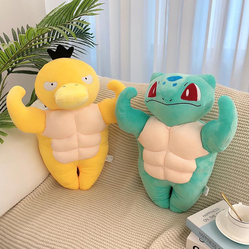 Muscle Series Boyfriend Power Muscle Festival Gift Shark Pie Charmander Platypus New Plush Toy Doll