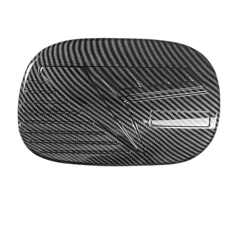 For Kia Stinger 2018- Interior Accessories Carbon Fiber Style ABS Fuel Tank Oil Cap Gas Cover Trim
