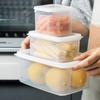 590ML/1.2L/1.8L Refrigerator Storage Box Transparent Vegetable Fruit Preservation Container Box for Home