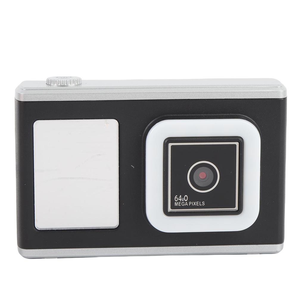 Digital Camera for Photography 64MP 1080P HD Dual Lens Travel Camera with LED Fill Light Selfie Mirror for Beginner