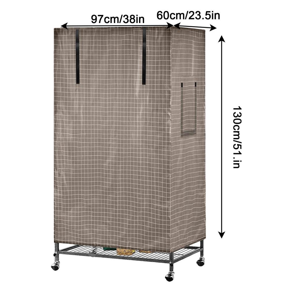 Чехол-шторка для клетки попугая Спокойной ночи Затемнение 51 X 38 X 23,5 дюйма Тонкий Легкий Дышащий Чехол для клеток мелких животных Домашний питомец