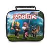 Ручная термосумка для ланча Roblox для студентов, из прочного ПВХ, с вместительным дизайном