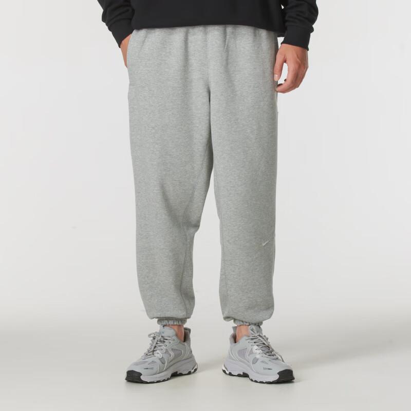 Nike Фитнес-тренировки, удобные, дышащие, повседневные, зауженные, трикотажные, мужские джоггеры, серые, FZ0225-063