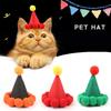 1PC Funny Cat Cap Plush Head Cover Cute Cat Dog Woven Warm Headdress Pet Hat Kitten Puppy Cosplay Costume Accessories