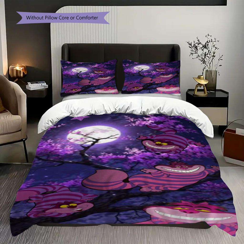 Cheshire Cat Blue Smoke Bedding 1 Duvet Cover 2 Pillowcase Without Core Bedding Set Duvet Cover And Pillowcase Christmas Birthday Gift