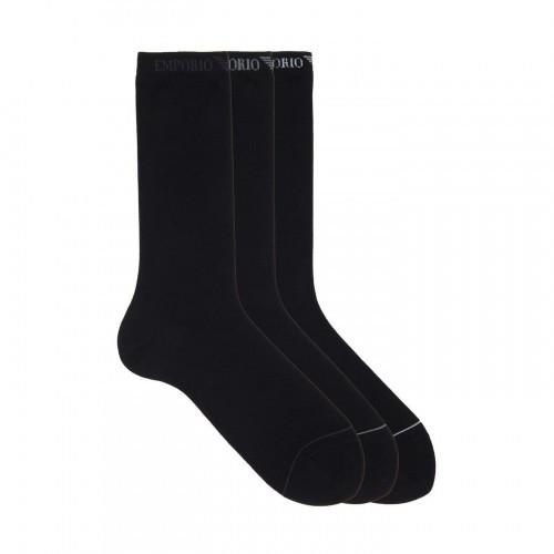 Emporio Armani Mens Cotton Blend Crew Socks (Pack of 3)
