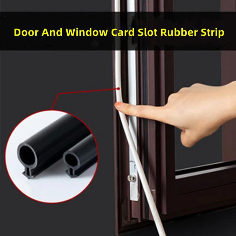 10M O type Silicon Rubber Plastic steel door and window sealing strip Draft Stopper Hollow Bulb Barb Tubular Gasket 5x11 5x13mm