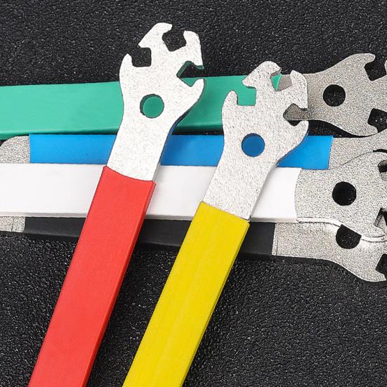 Инструмент для велосипедных спиц, конструкция с удлиненной рукояткой, многоцелевой, длительный срок службы, гаечный ключ для спиц высокой твердости для велосипеда