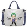 Сумки из холста One Piece с принтом персонажей аниме Luffy Мультяшные Фигурки Аниме Сумка через плечо Наружная Большая вместимость Модная Сумка-кроссбоди Подарки Подвижные Сочлененные Масштаб