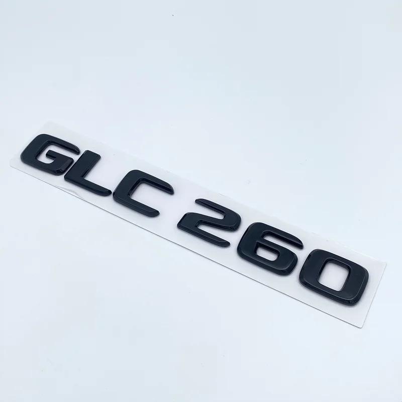 3D ABS Хромированные Черные Буквы GLC260 GLC300 GLC350 GLC220d GLC350e 4Matic Шильдик для Mercedes Benz GLC X253 Наклейка на Логотип Багажника Автомобиля PB8