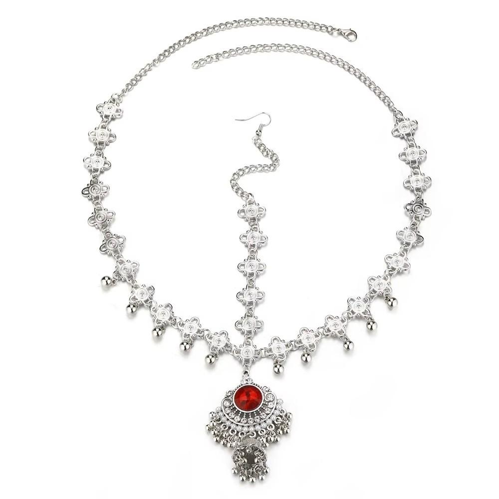 Multifunctional Forehead Pendant Elegant Forehead Pendant Beads Tassel Hair Accessories