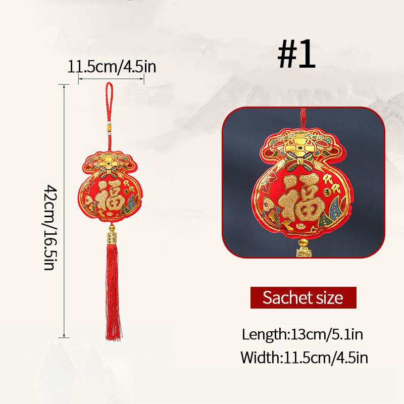 2025 New Year Hanging Ornament Spring Festival Decorations Door Window Wall Year of the Snake Lucky Hanging Ornaments Home Decor