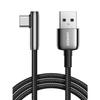 Кабель UGREEN L-образный USB C 3A 0,5 м цинковый сплав нейлоновая оплетка USB A на Type C быстрая зарядка предотвращение отключения совместим с Galaxy S10 S10e
