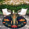 Elephant pattern round rug,Carpet Rug for Living Room Bedroom Playroom ,Non-slip Floor Mat,Holiday Gifts and Birthday Gifts.