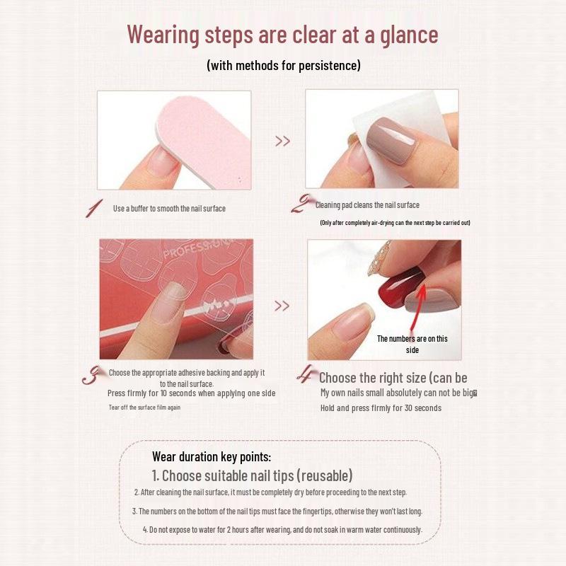 Миндалевидные Короткие Французские Минималистичные Съемные Наклейки для Ногтей Пресс-Он - 24 Штуки