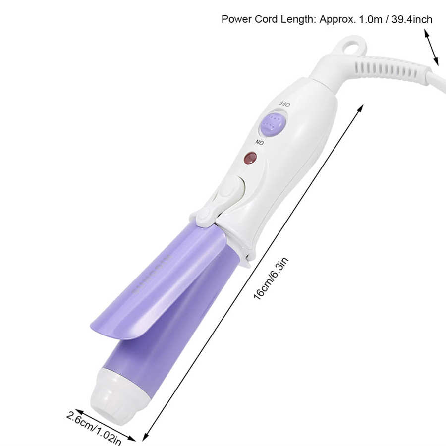 Мини портативный электрический щипцы для завивки волос персональный инструмент для укладки волос термостатический волнистый керамический щипцы для завивки с европейской вилкой новый