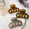 New 6CM Acrylic Candy Colors Hair Clips for Women Fashion Ponytail Fixed Hair Claw Clip Crab Hairpin Girl Hair Accessories