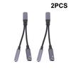2-в-1 USB-C на 3,5 мм Адаптер для наушников и зарядки PD 60 Вт Кабель для быстрой зарядки Адаптер с разъемом Aux для мобильного телефона Pad