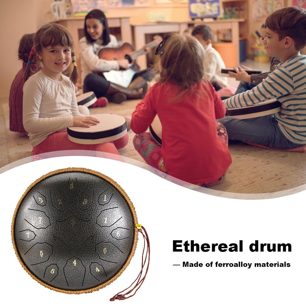 12-дюймовый ре мажорный большой эфирный барабан с сумкой и барабанными палочками 15 нот детский начинающий ручной барабан йога медитация звукотерапия