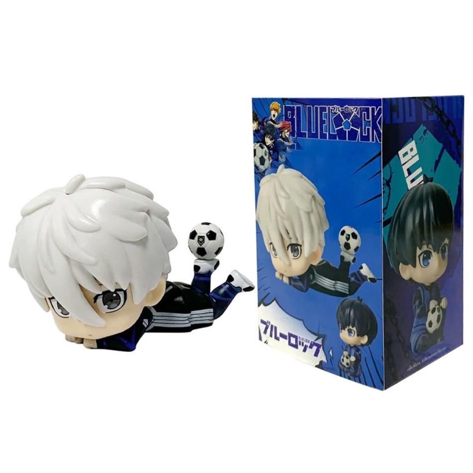 BLUE LOCK Милый Наги Исаги Исаги Ёичи Сидящая Экшн-фигурка ПВХ Кукла Настольная Модель Аниме Периферия Креативные Игрушки Подарки