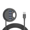 USB 3.0 концентратор для рабочего стола со считывателем SD/TF карт для офисного компьютера