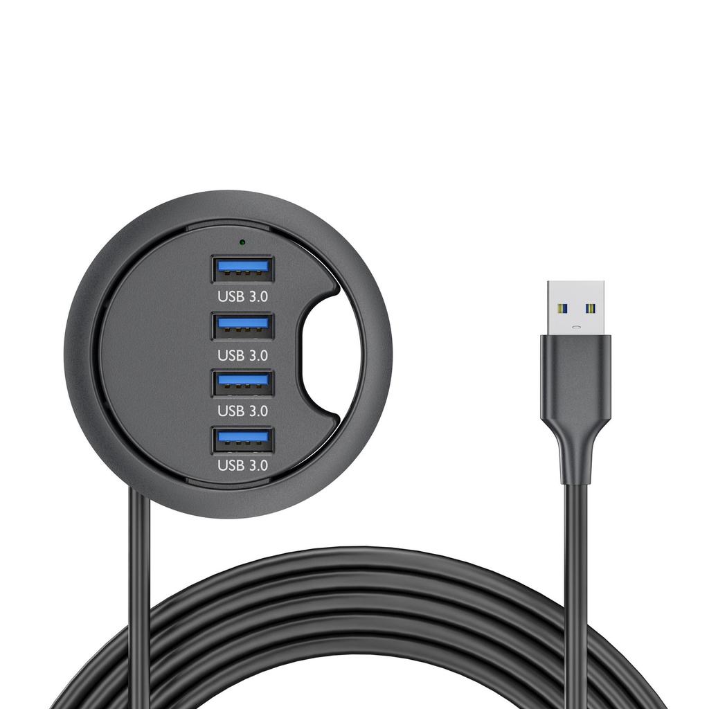 USB 3.0 концентратор для рабочего стола со считывателем SD/TF карт для офисного компьютера