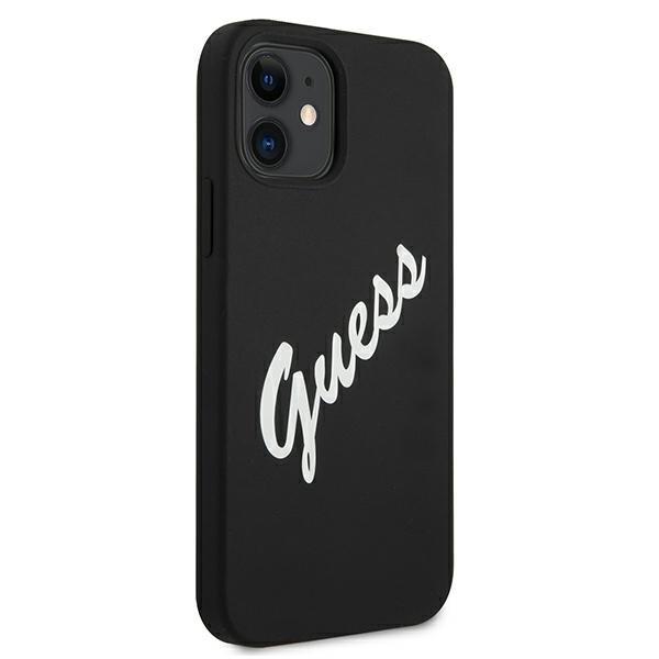 Guess Guhcp12Slsvsbw Iphone 12 Mini5,4 Czarno Biały/Black White Hardcase Silicone Vintage