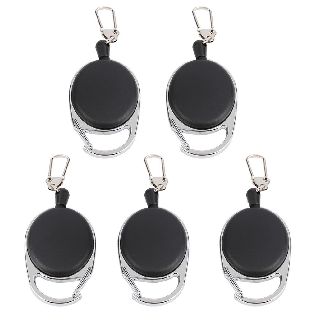 60 см нейлоновый трос выдвижной брелок растягивающийся застежка ключи анти-потерять брелок (10 шт)