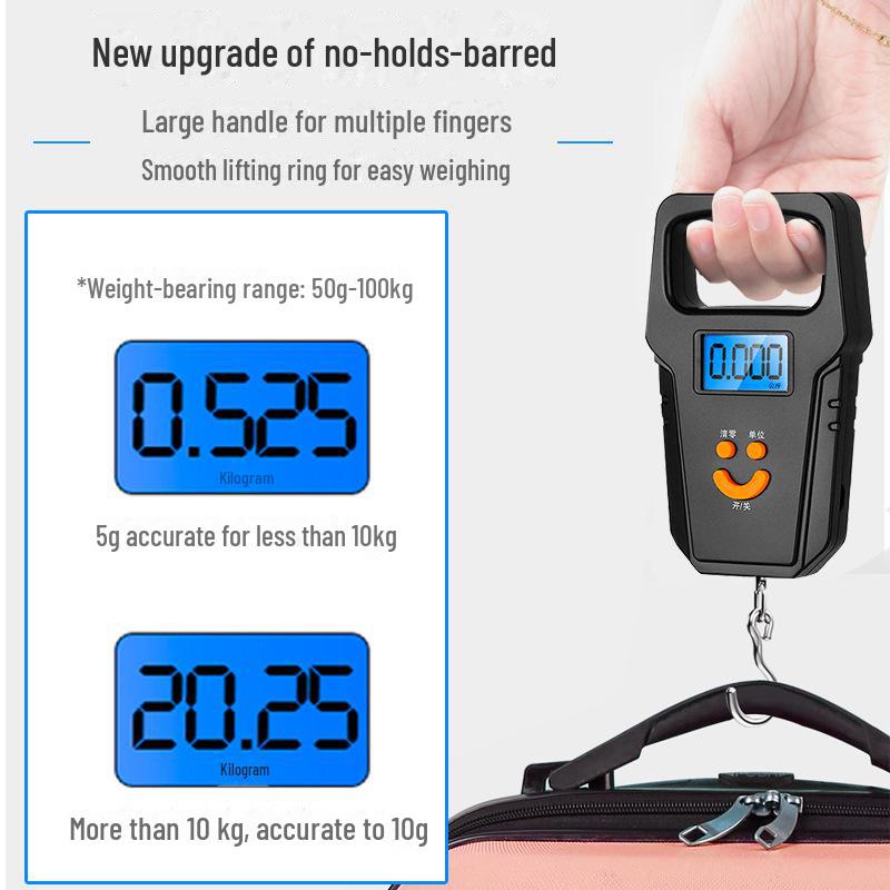Высокоточные мини-портативные электронные весы для багажа 50 кг