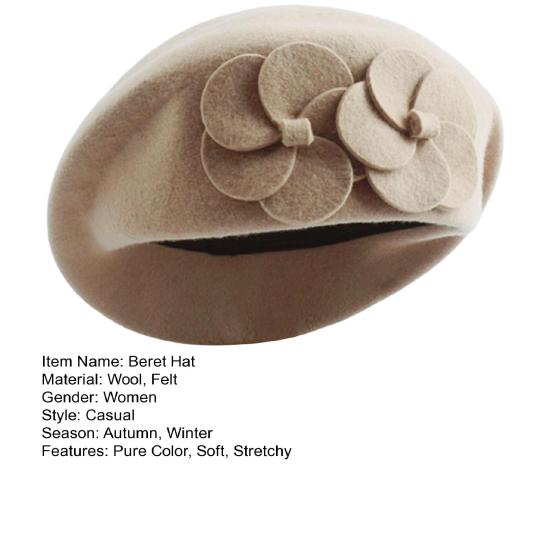 Французская шляпа, элегантный холодостойкий эластичный милый осенне-зимний берет для девочек в стиле для свиданий
